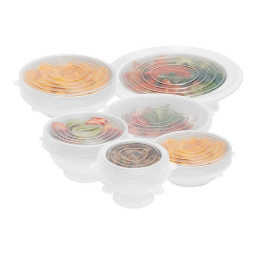 2025 Upgraded iRosesilk® Reusable Silicone Food Wrap (6pc Set)