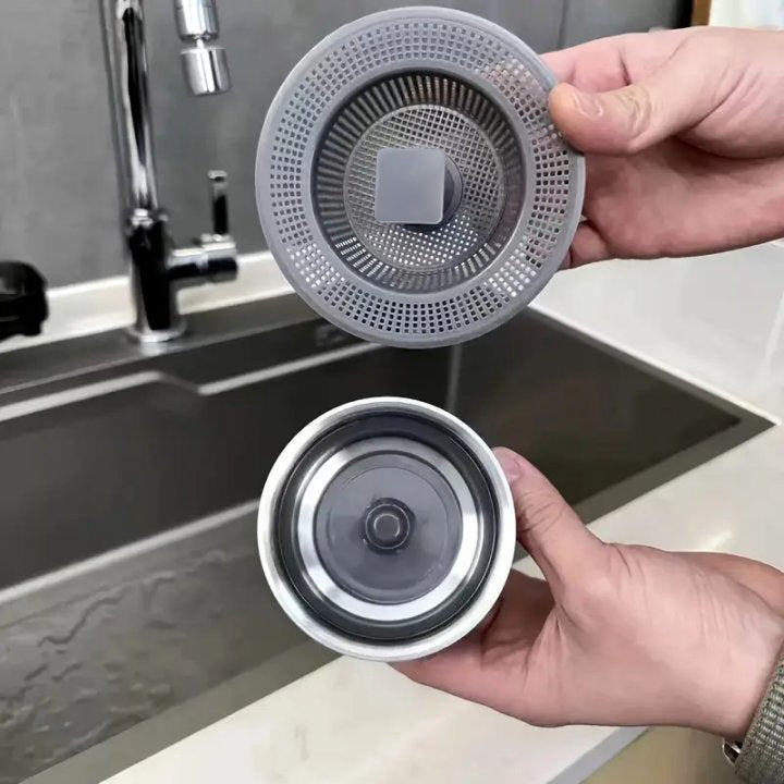 2025 Upgraded iRosesilk® 3 in 1 Kitchen Sink Drain Strainer PRO