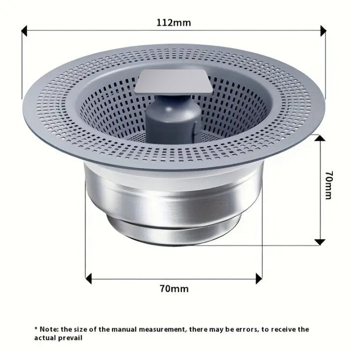 2025 Upgraded iRosesilk® 3 in 1 Kitchen Sink Drain Strainer PRO